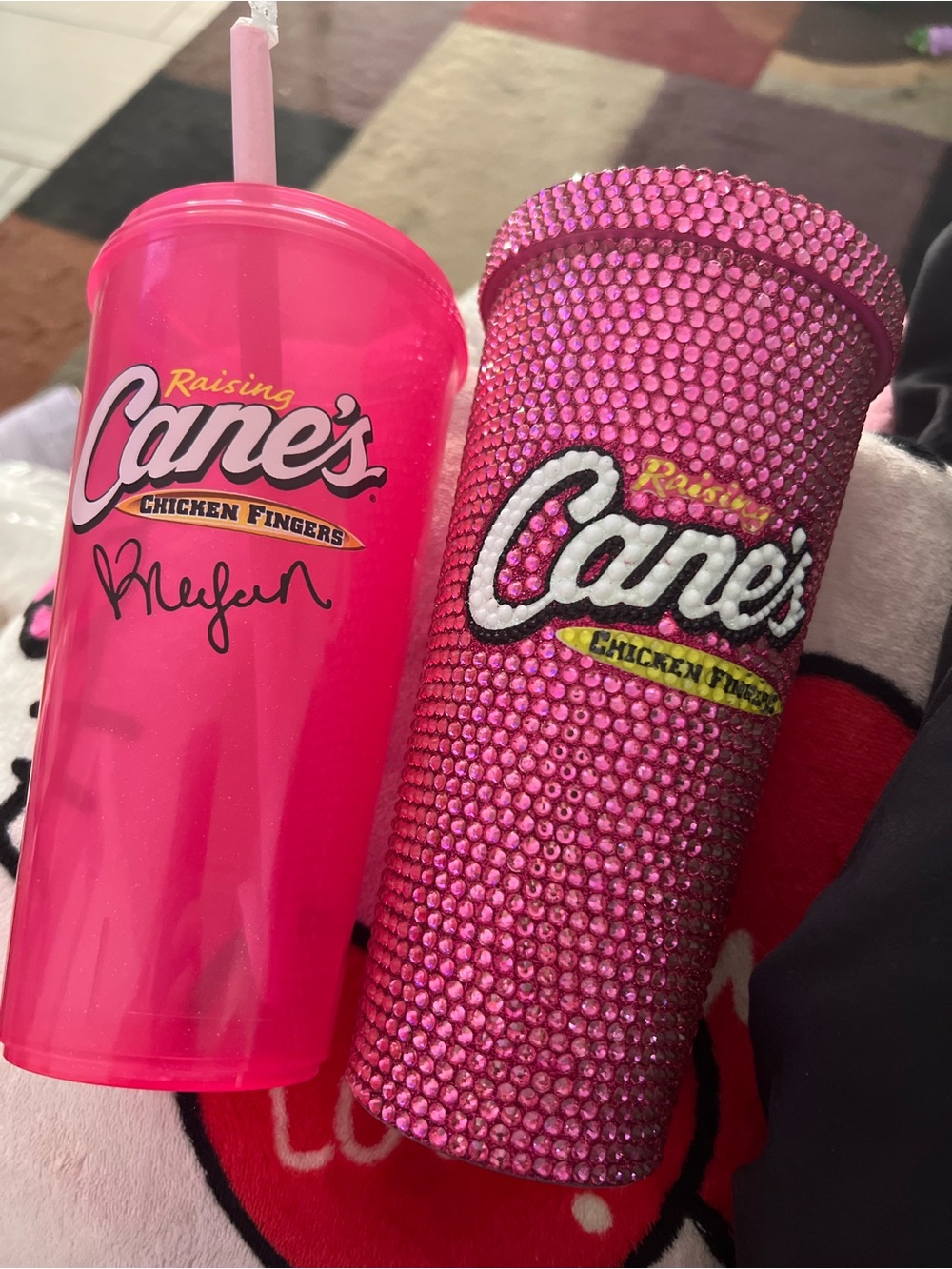 Canes Pink Reusable Tumbler - Set of 2